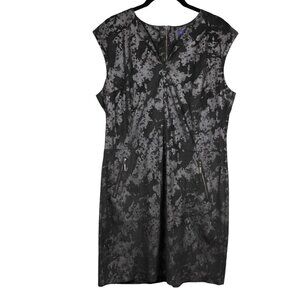 Vintage Vivienne Tam Urban Jungle Faux Suede Dress Size 10 With Zipper Pockets &